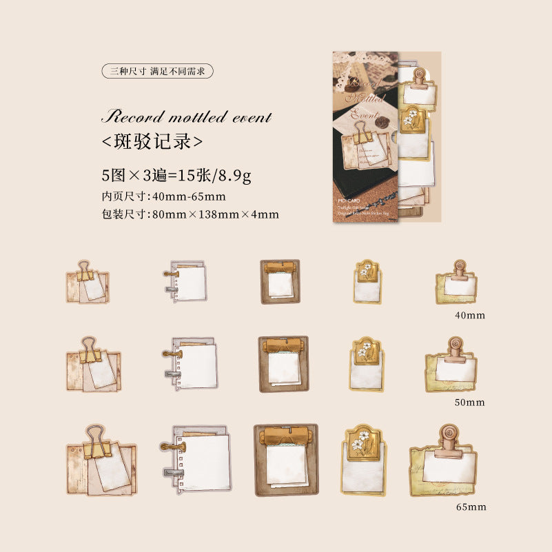 15 Pcs Lable Stickers MGLY