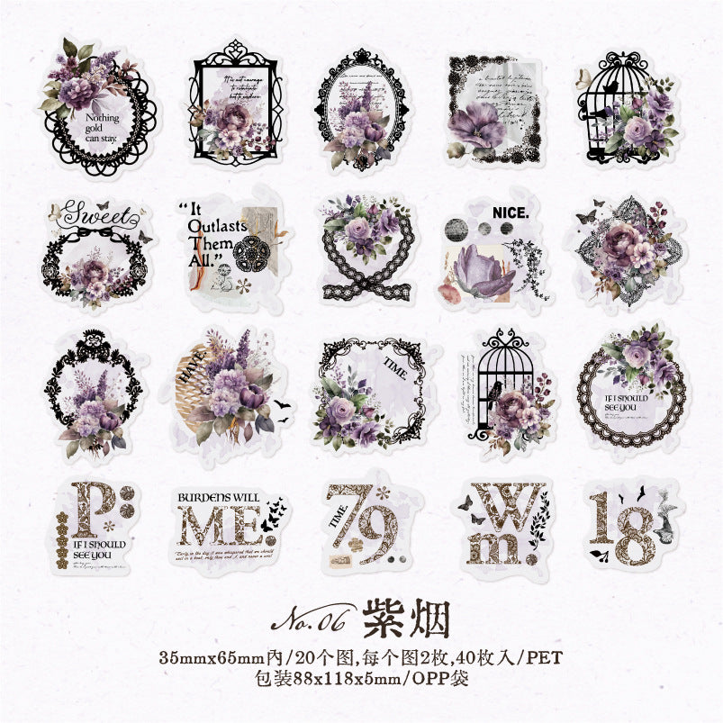 20pcs PET Frame Stickers JPJL