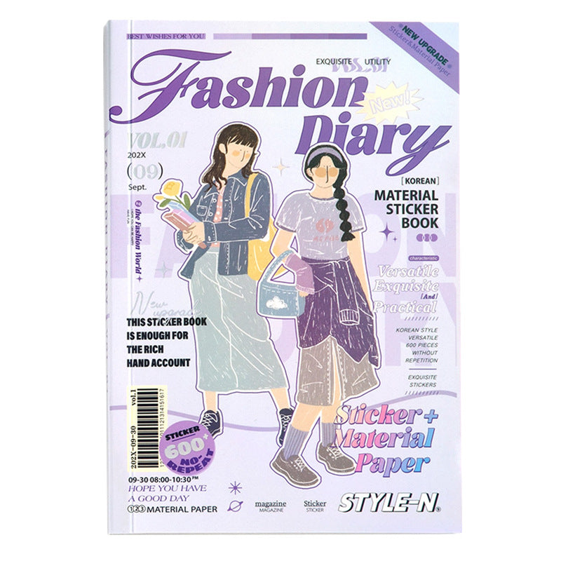 50 sheets Girl Stickers Book SJBLD