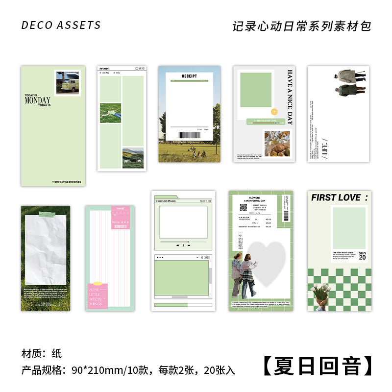 20pcs Scrapbook Paper JLXDRC