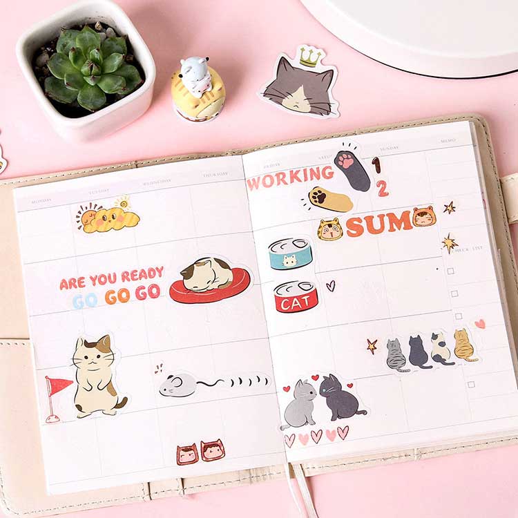 Lumao Boxed Cat Stickers