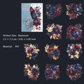 20 Pcs Gothic Flower PET Stickers AYZF
