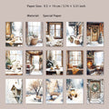 30 Sheets Winter Snow Landscape Scrapbook Paepr DRXS