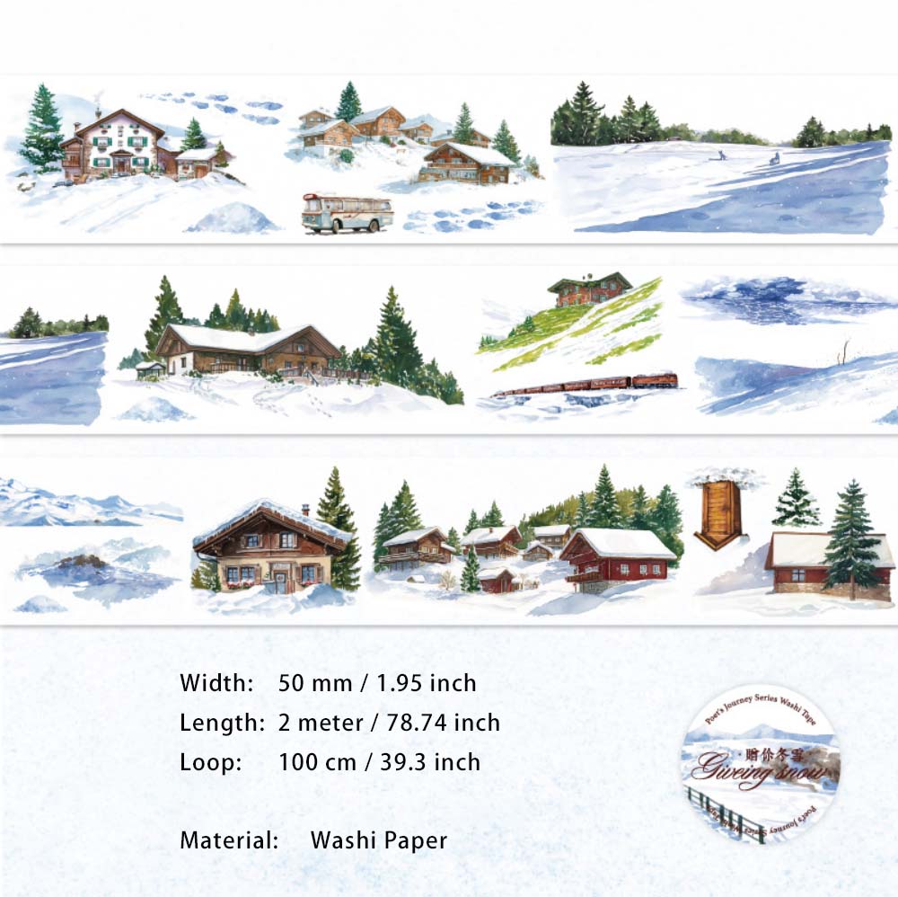 1 Roll Natuere Landscape Washi Tape SRDLT
