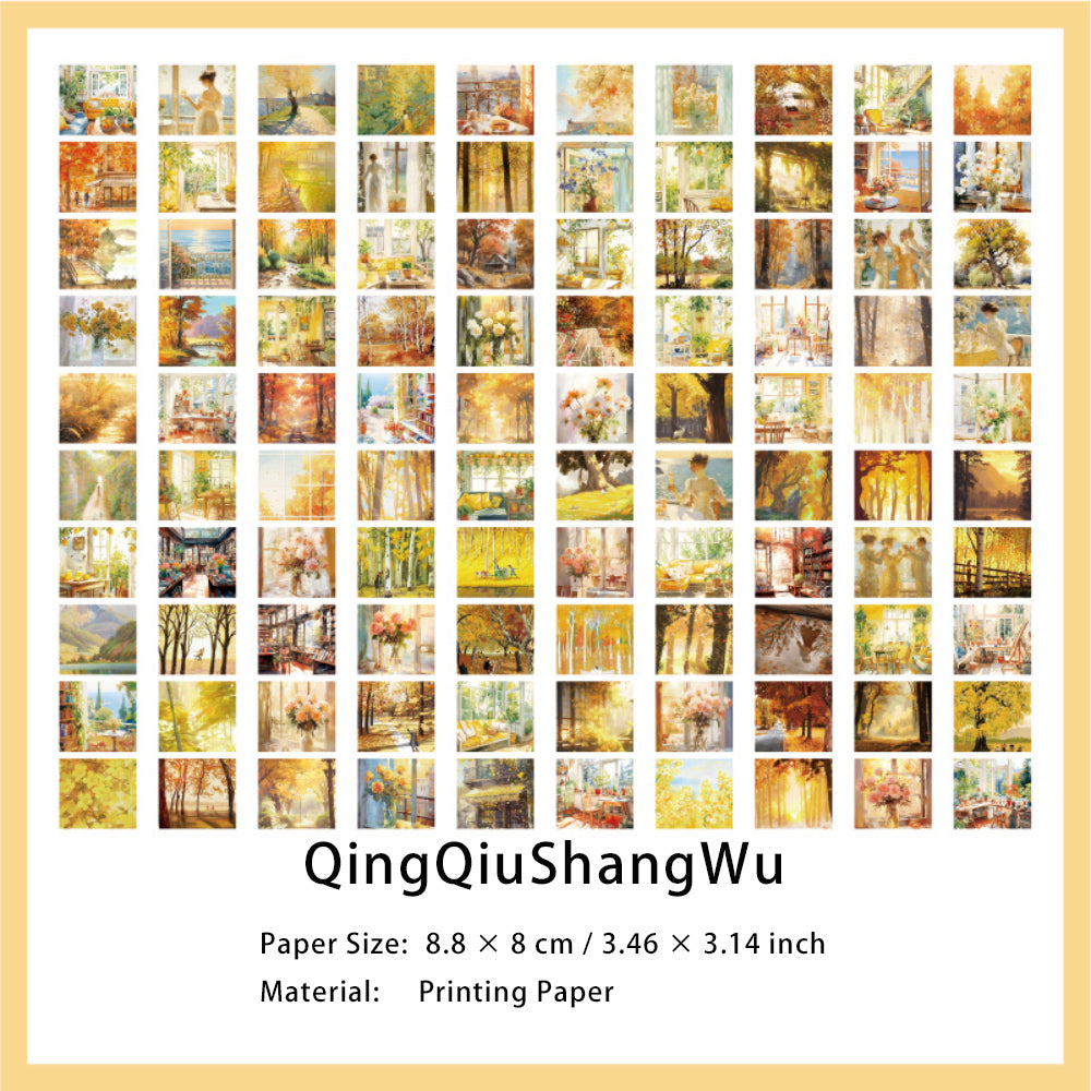 100 Sheets Natural Landscape Scrapbook Paper ZRRK