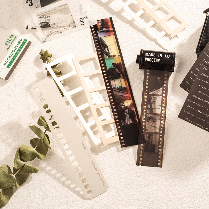 94 Pcs Vintage Film Negative Cinematic Scrapbooking Ephemera Pack