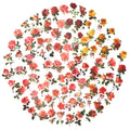 100 Pcs Classic Victorian Romantic Rose Garden Stickers