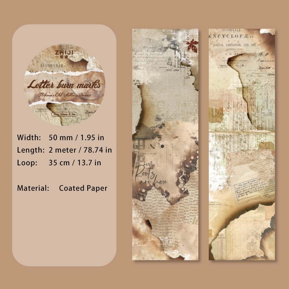 1 Roll Vintage Washi Tape MYJX