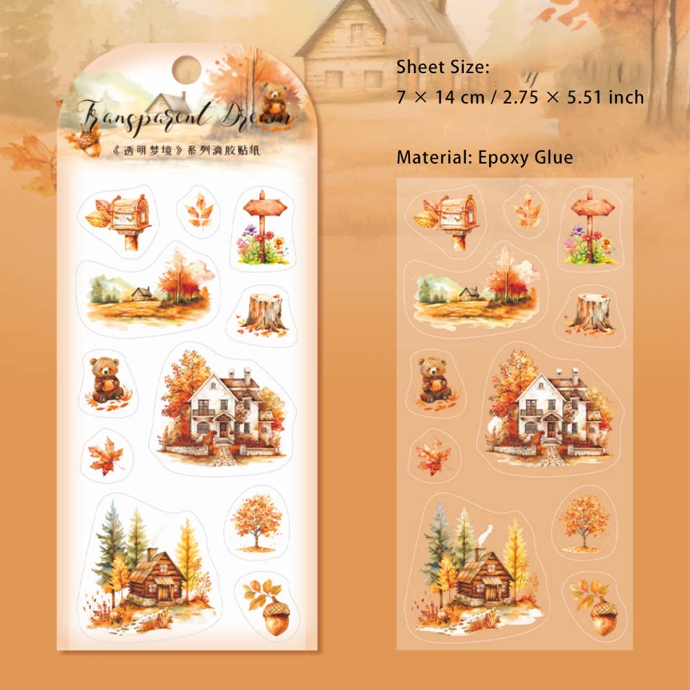 1 Sheet Creative Epoxy Stickers TMMJ