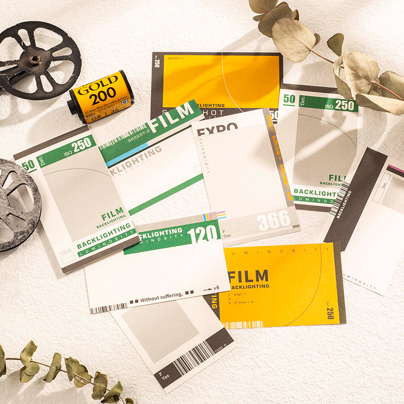 94 Pcs Vintage Film Negative Cinematic Scrapbooking Ephemera Pack