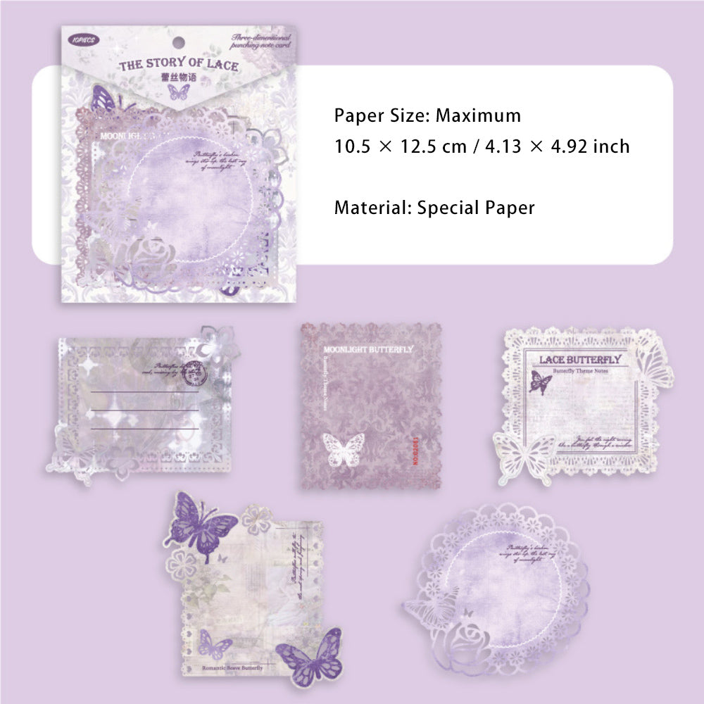 10 Pcs Vintage Cutout Scrapbook Paper CGDY