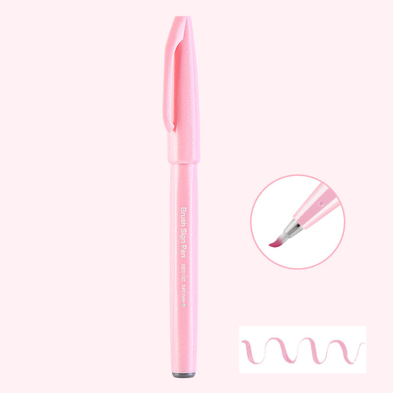 Pentel Touch Sign Pen Brush (SES15C) - Sakura Pink
