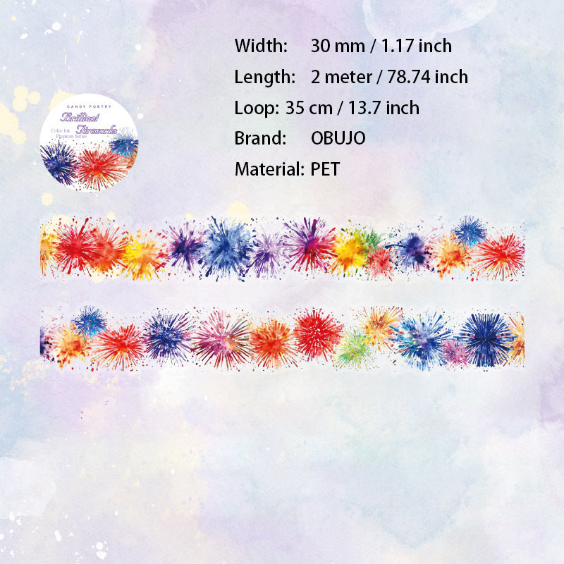 1 Roll Watercolor Art PET Tape CMHY