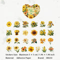 25 Pcs Vintage Flower Stickers HHBKTJ