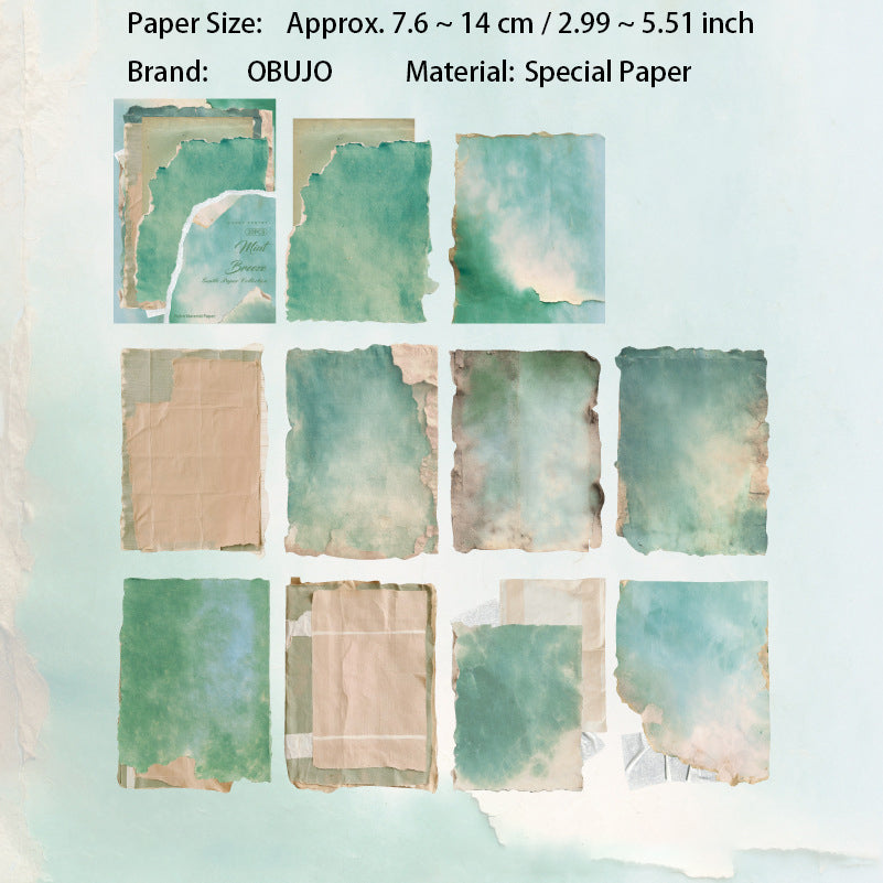 20 Pcs Vintage Basic Junk Journal Paper WRZP