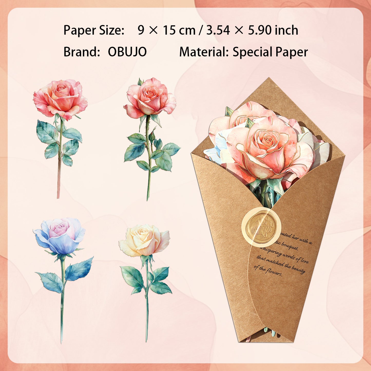 8 Pcs Large Size Paper Flower HYXL