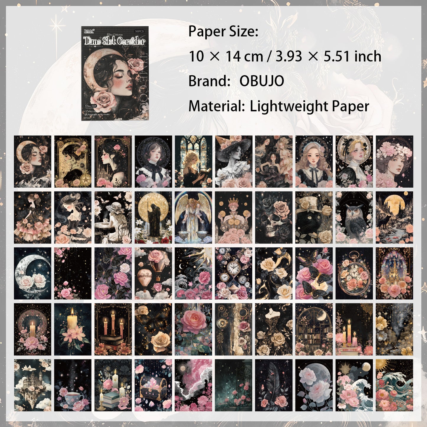 50 Sheets Classic Girl Journal Paper SXHL