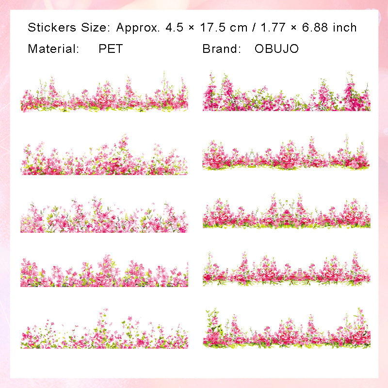 20 Pcs Garden Fence PET Stickers HHQS