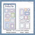 2 Sheets Vintage Journal Stickers QXBY