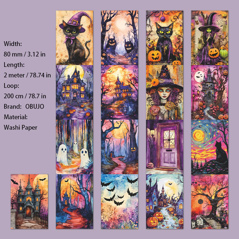 1 Roll Halloween Theme Washi Tape KETXZ