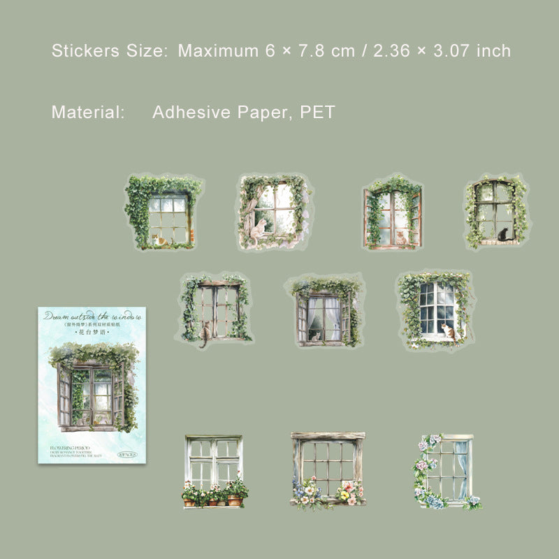 10 Pcs Windows Stickers CWQM
