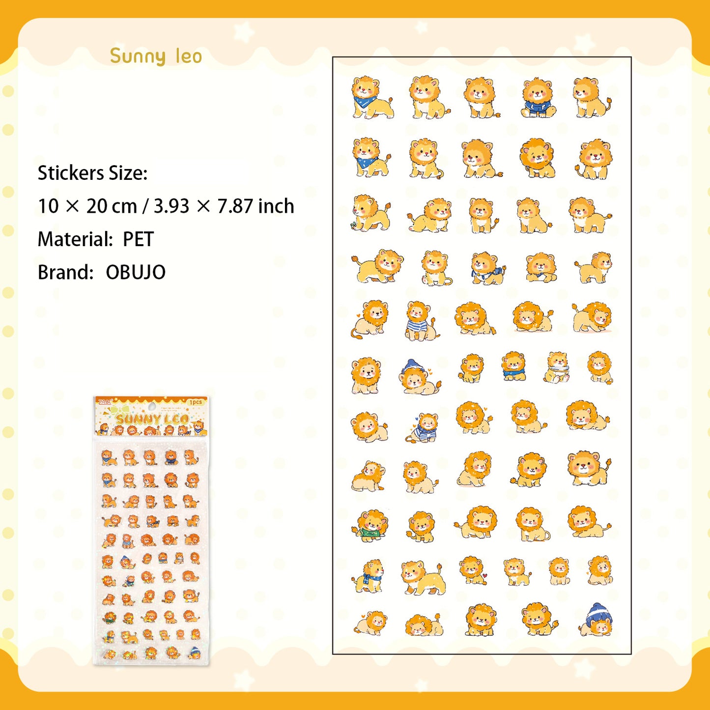 1 Sheet Cute Animal Planner Stickers KLMYJ