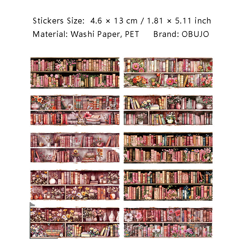 20 Sheets Book Shelf Stickers Book CSG