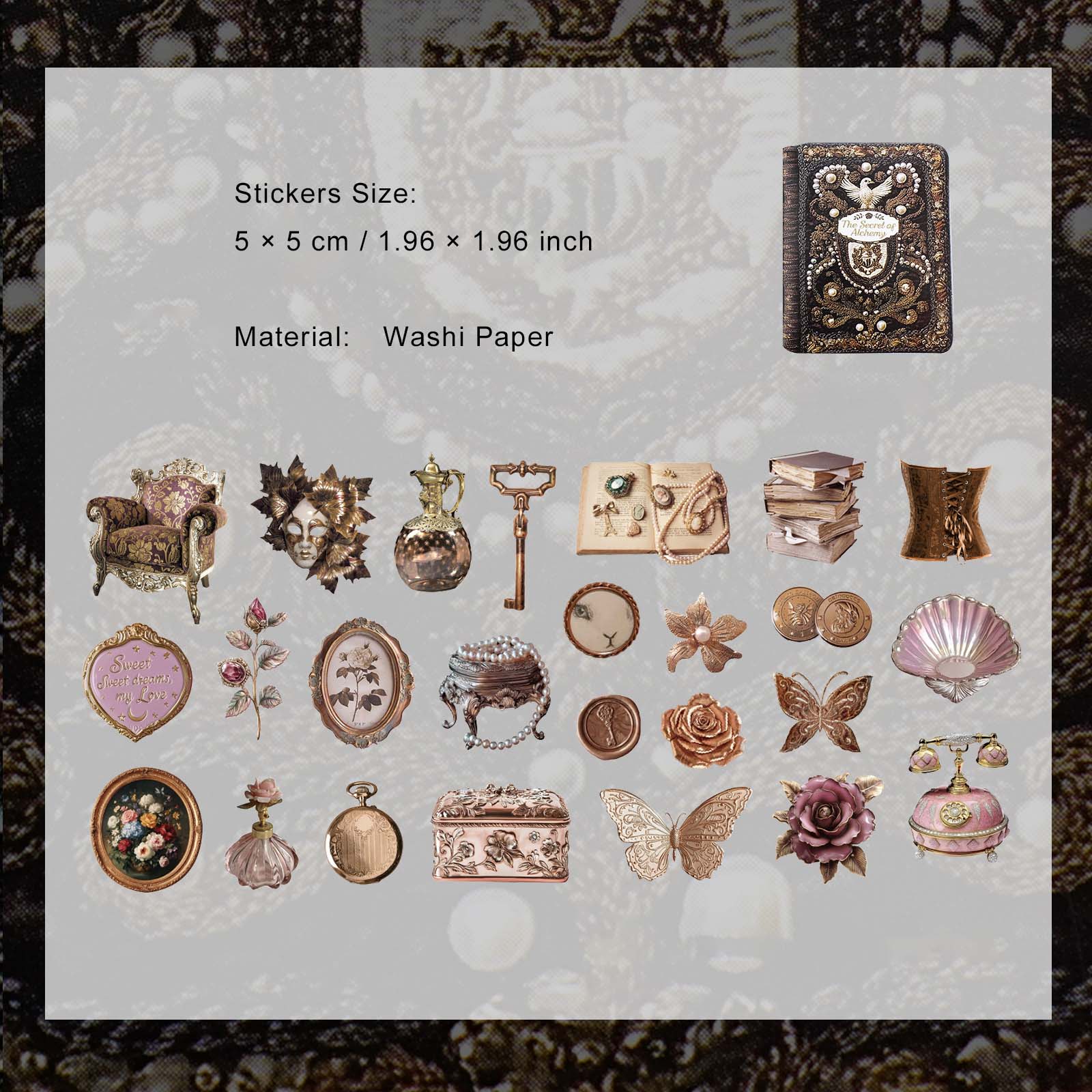 50 Pcs Vintage Gadgets Stickers LJMJ