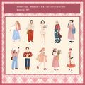 20 Pcs Weekend Girl PET Stickers BRXL