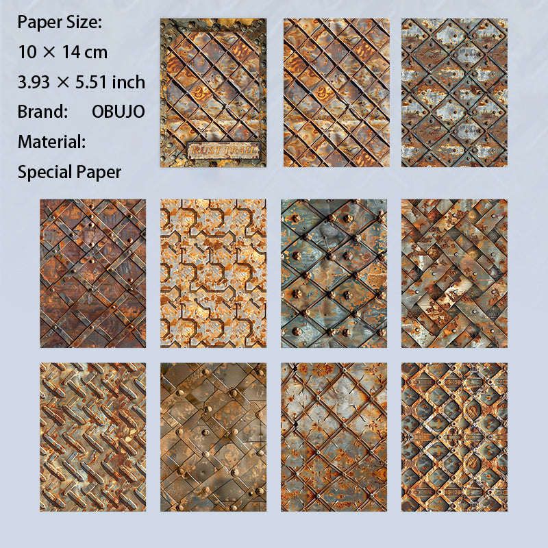 30 Sheets Rust Themed Journal Paper XJMZ