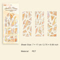 3 Sheets Broken Glass Theme PET Stickers PSZX