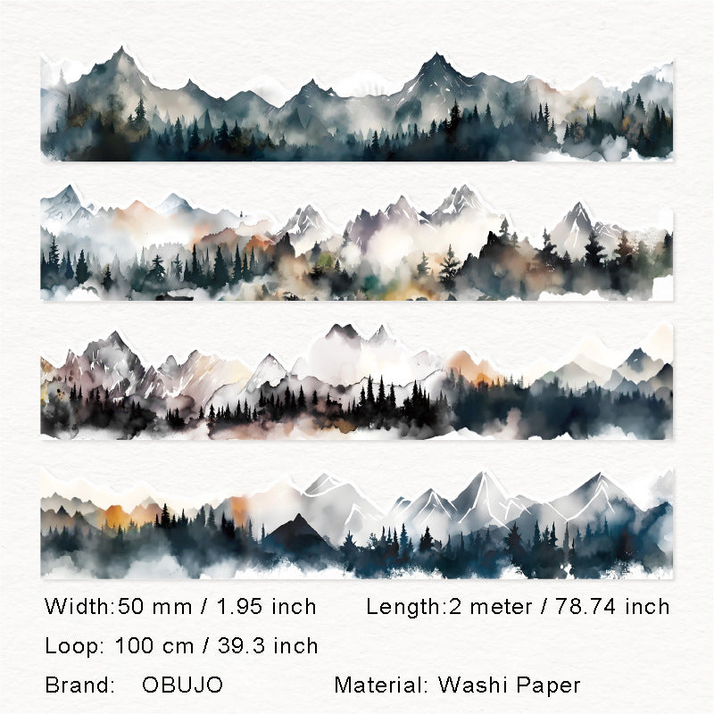 1 Roll Mountain Forest Washi Tape SCQK