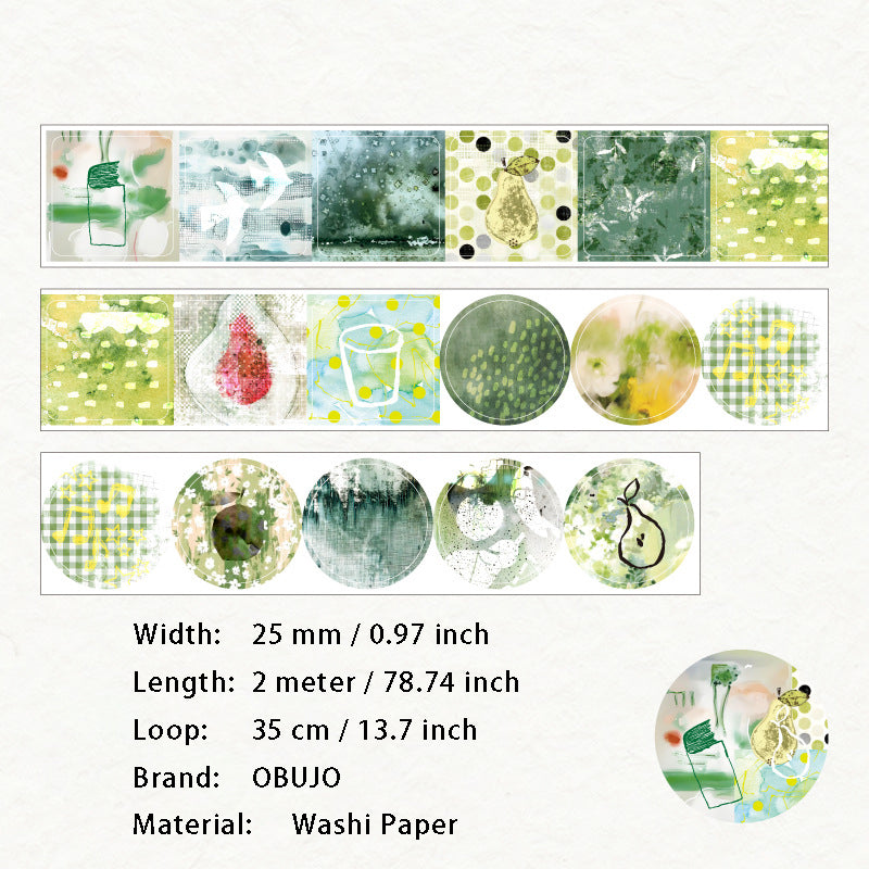 1 Roll Creative Washi Stickers Tape WXPJ