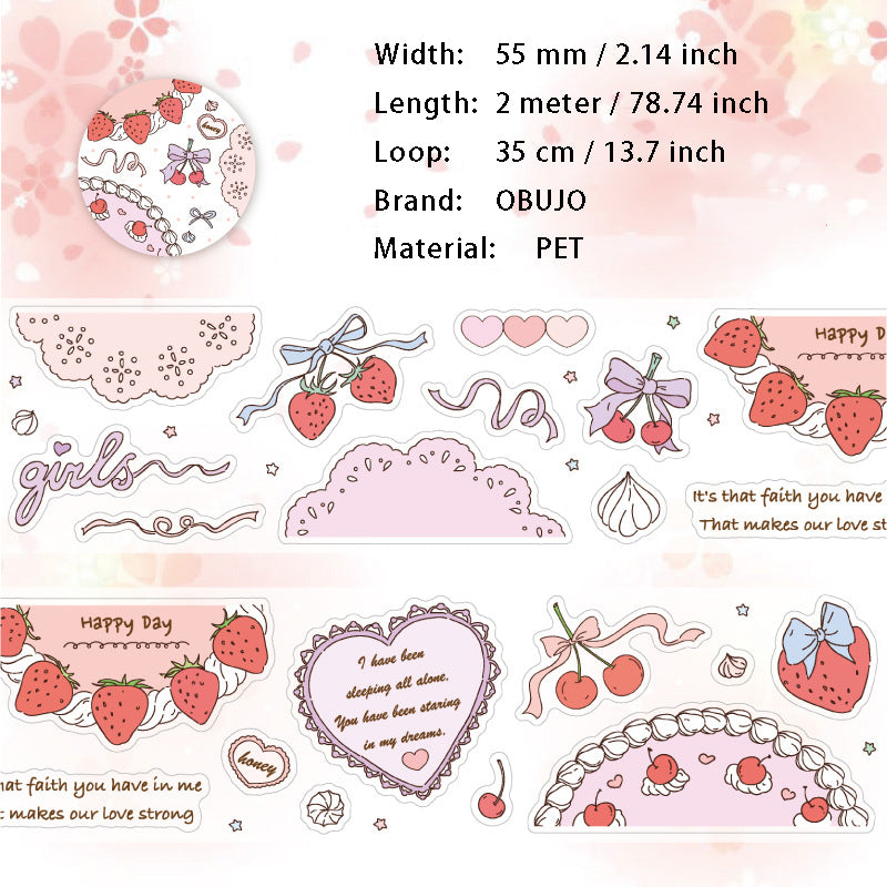 1 Roll Childhood Theme PET Stickers Tape THTWXZ