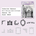 10 Pcs Vintage Frame Border PET Stickers SKLTYL