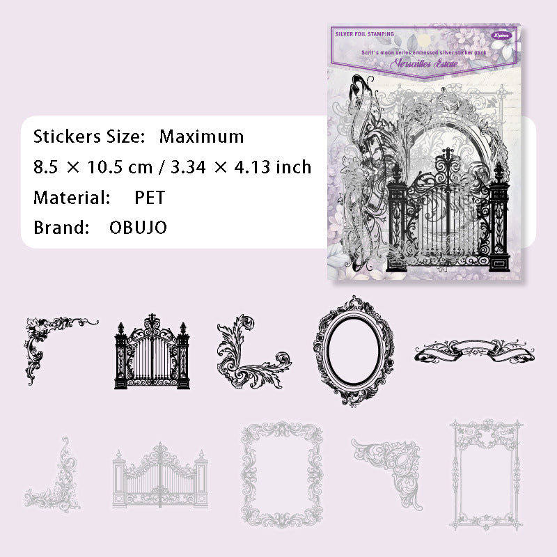 10 Pcs Vintage Frame Border PET Stickers SKLTYL