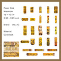 25 Pcs Vintage Number Label Cardstock Paper SZJG