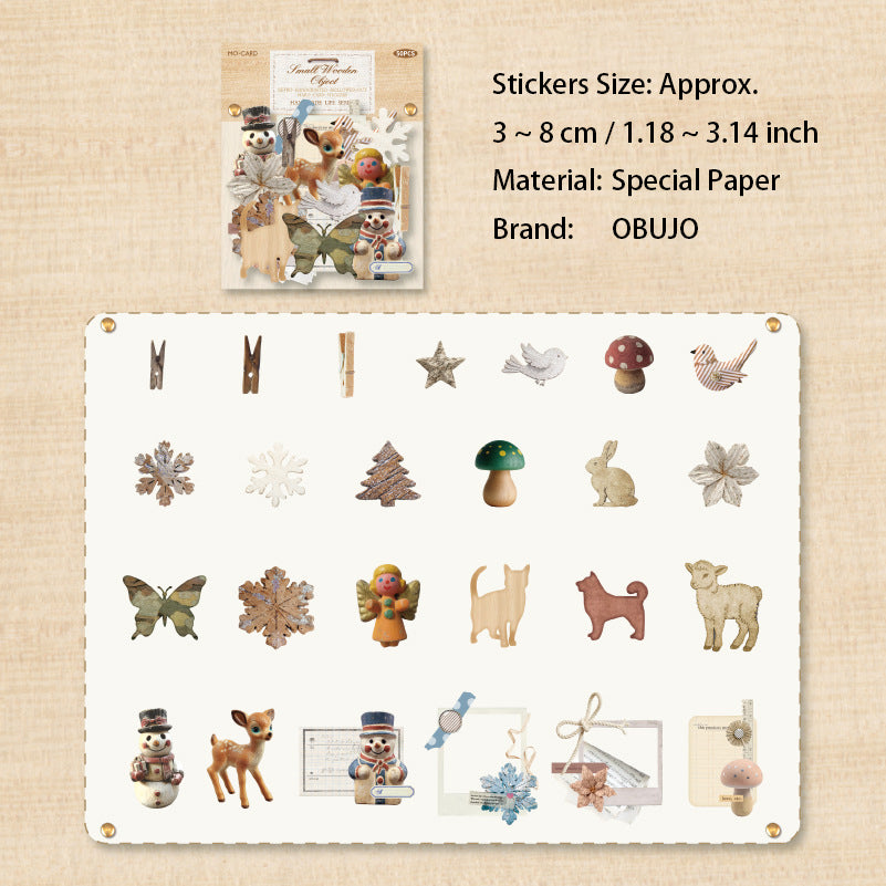 50 Pcs Vintage Gadgets Junk Journal Stickers SZSH