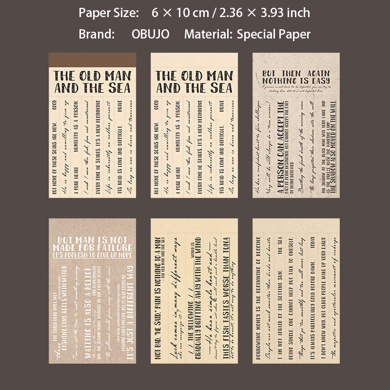 30 Sheets Famous Quote Journal Paper TSQY