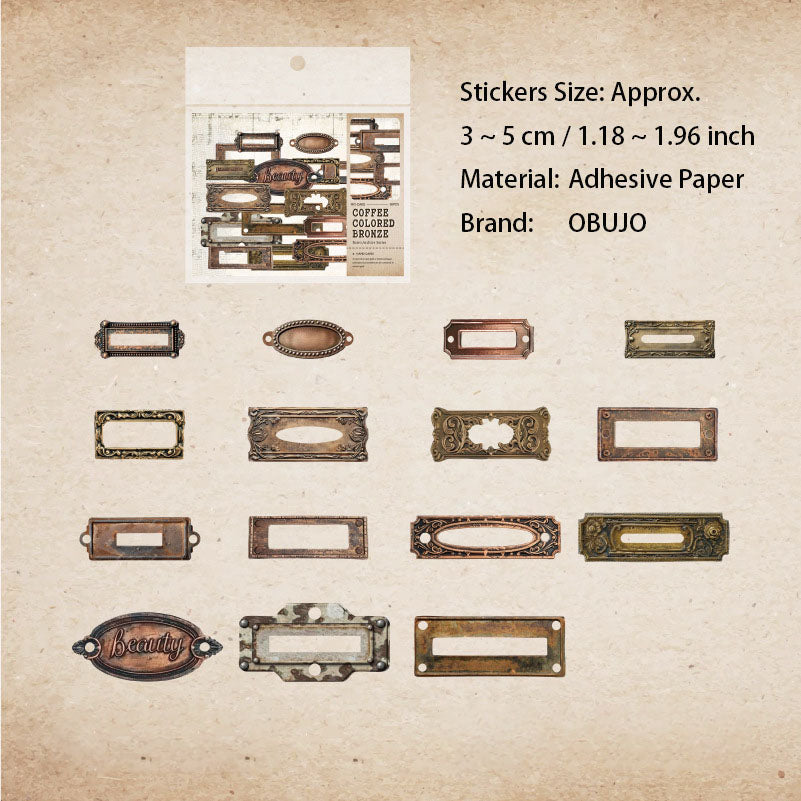 30 Pcs Vintage Texture Junk Journal Stickers FGDAS