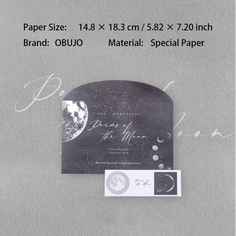 1 Pcs Sliver Foil Envelope with Wax Seal Stickers JMRM