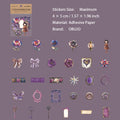30 Pcs Vintage Flower Gadgets Stickers JWSG