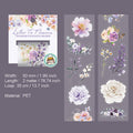 1 Roll Watercolor Flower PET Stickers Tape JGHQS