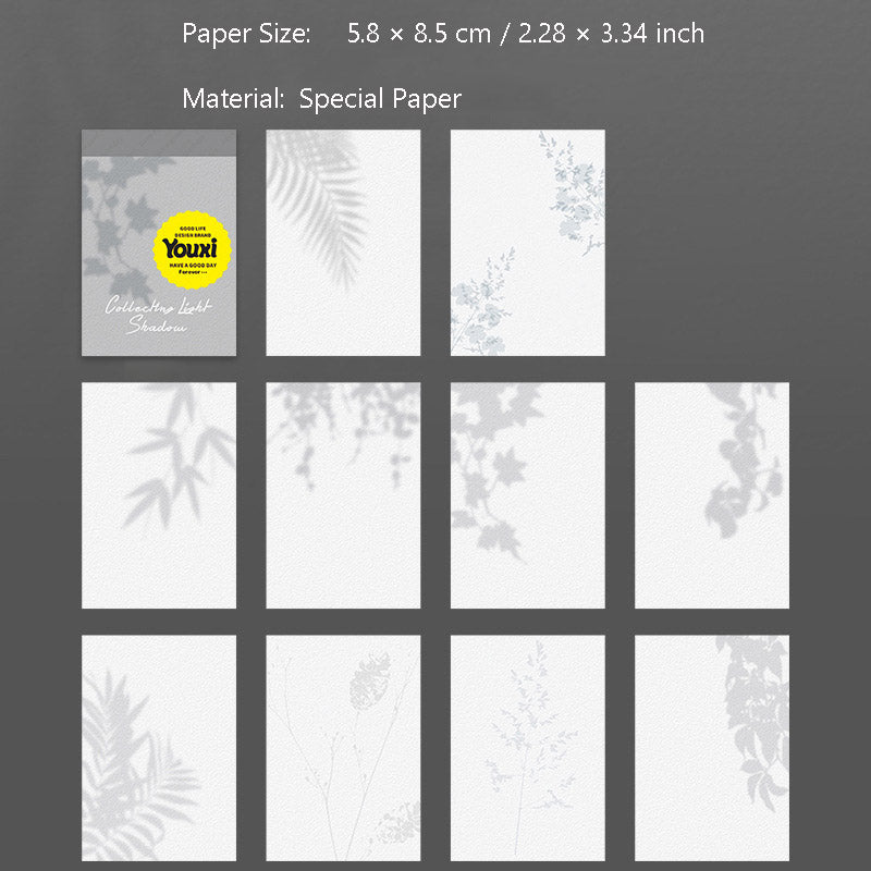 30 Pcs Shadow Theme Scrapbook Paper SJGYY