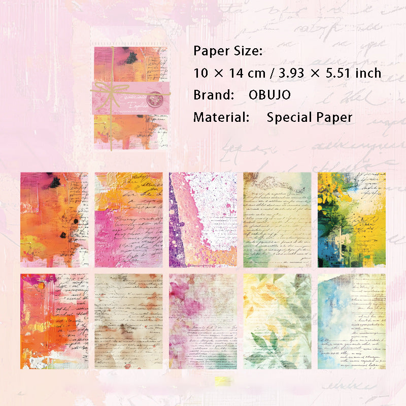 20 Pcs Color Art Theme Scrapbook Paper CSYSSD