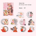 10 Pcs Relax Girl PET Stickers QCMG
