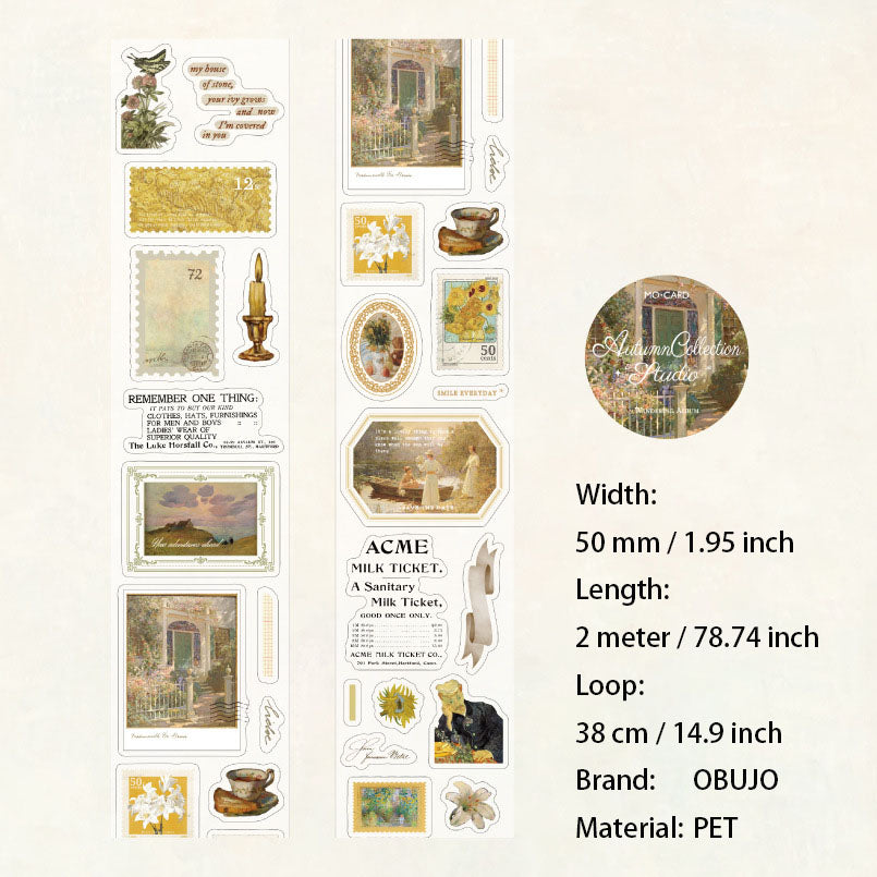 1 Roll Painting Art PET Stickers Tape MYHJ