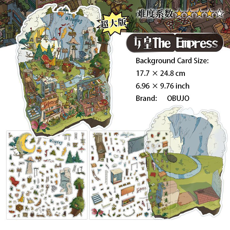 3D Magic House Sence DIY Stickers Kit WDXW14