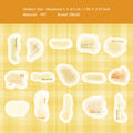 30 Pcs Grid Theme PET Stickers GWSP