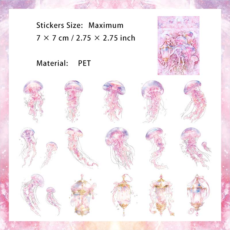30 Pcs Ocean Sea Animal PET Stickers HYHEZ